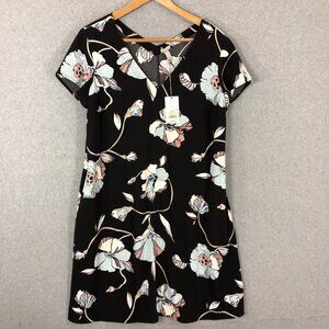 🔴 NWT A New Day Floral V Neck Tee Shirt Dress Size Large